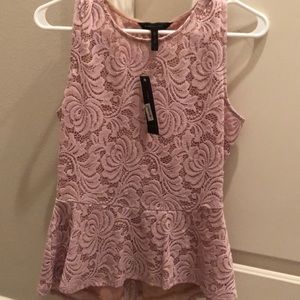 BCBG peplum Top